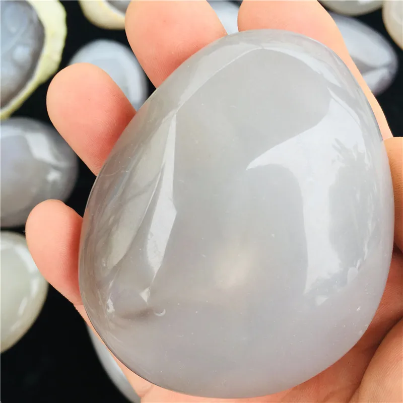 

Natural crystal agate inside water bladder collection