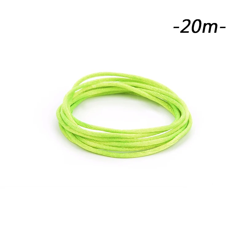 chartreuse LOFCA, 20 м/лот, нейлоновый шнур, разноцветный, для прорезывания зубов, ожерелье, изготовление игрушек, сделай сам, аксессуары, веревка, браслет, соска, клипса, цепочка - Цвет: chartreuse