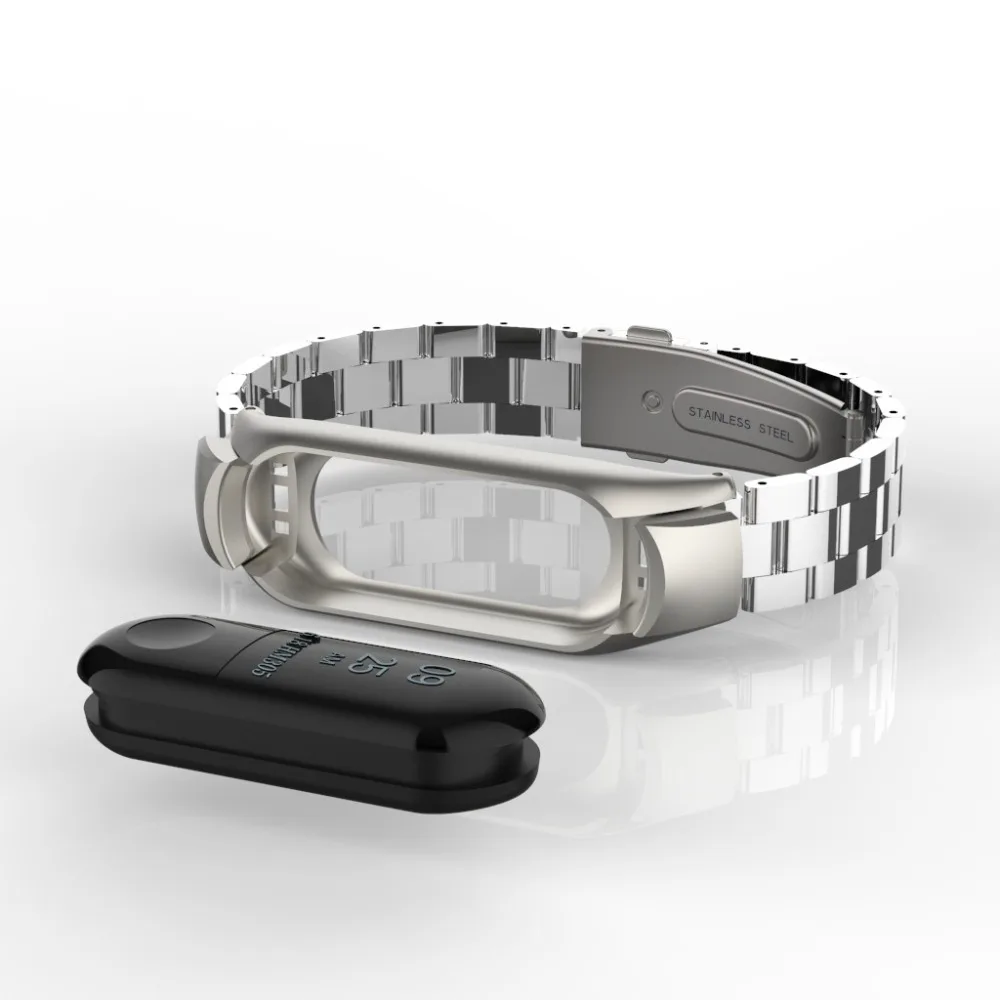 Браслет Amazfeel Mi Band 3 металлический ремешок для оригинального браслета Xiaomi сменные