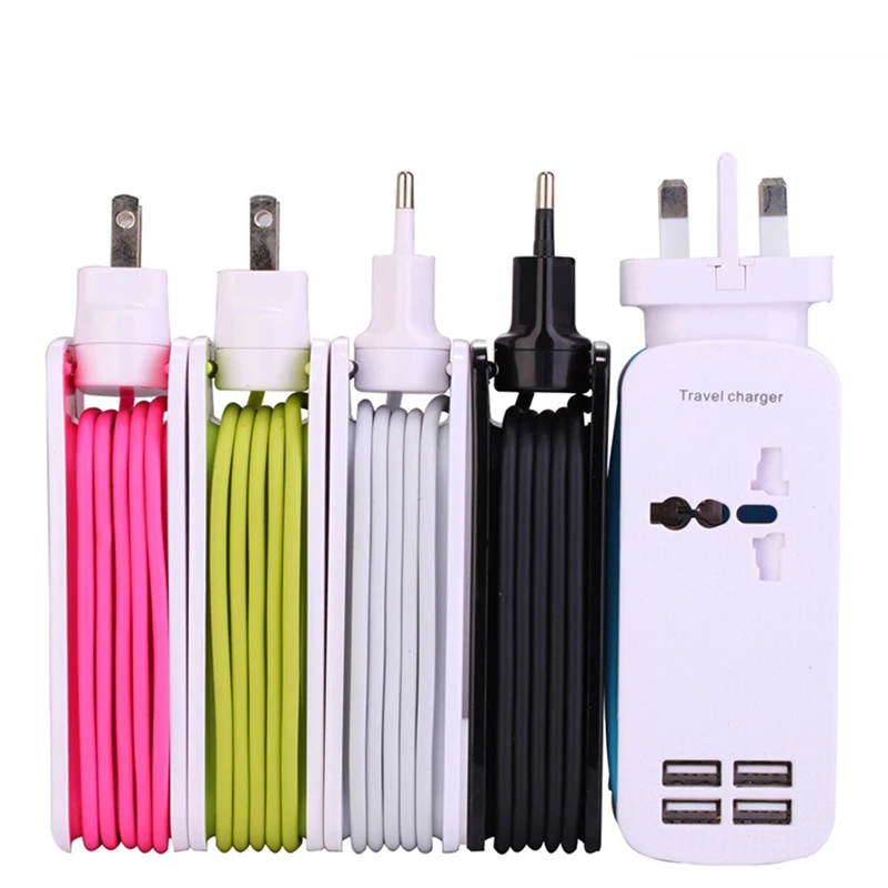 Универсальный 4 способа Мульти USB мобильный телефон концентратор Зарядное