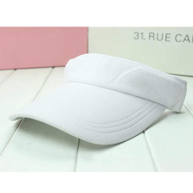 Белый Всесезонная однотонная хлопковая кепка Snapback Кепка s солнцезащитная Кепка Ван Кепка теннисная Кепка движение без верхнего верха Шапка Кепка с козырьком - Цвет: Белый