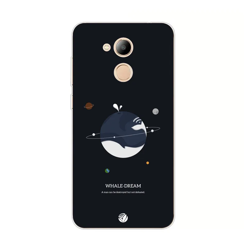 Huawei Honor 6C Pro Case кремния горный пейзаж живопись ТПУ Мягкая задняя крышка для V9