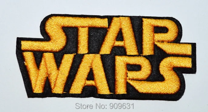 Желтый логотип Звездных войн DC COMICS Железный вышитый патч/ТВ фильм|embroided logo|patch