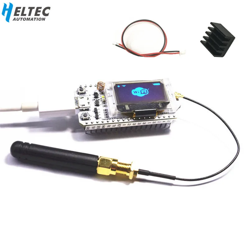 868 мГц-915 мГц SX1276 ESP32 Lora 0.96 дюймов синий OLED Дисплей Bluetooth WI-FI Lora комплект 32 развитию для Arduino
