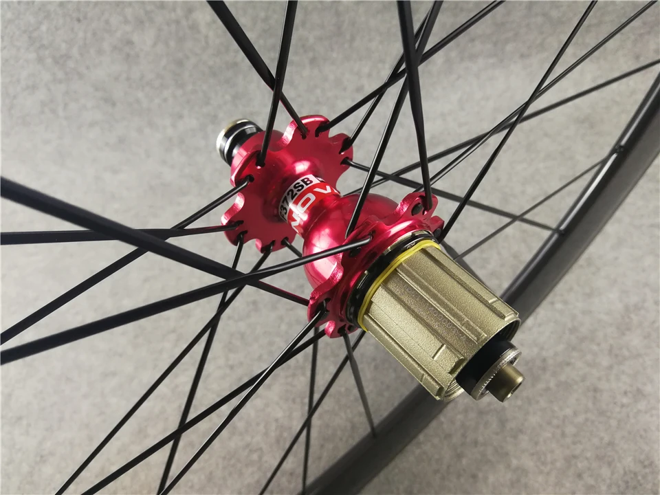 UD Glossy/Matte 700c CARROWTER 60mm carbon road bike wheels Bicycle wheelset with 23mm width Red Novatec A271 Hubs | Спорт и