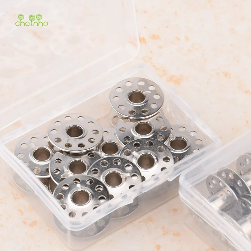 

Chainho,10Pcs /Box,Metal Empty Sewing Bobbins Spools,Easy & Convenient,For Sewing Machine Thread / DIY Sewing Tools & Accessory