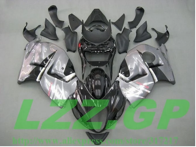 

Injection Black Silver For SUZUKI Hayabsa GSXR1300 GSX-R1300 GSXR 1300 96 97 98 99 00 01 02 03 04 05 06 07 Fairing