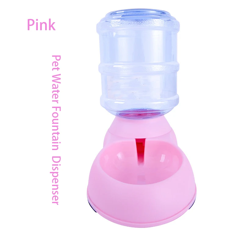 Pink water feeder 3.75L автоматическая кормушка для кошек и собак, самораздача, гравитационная чаша дозатора воды для собак, кормушка для домашних животных и автоматические поилки - Цвет: Pink water feeder