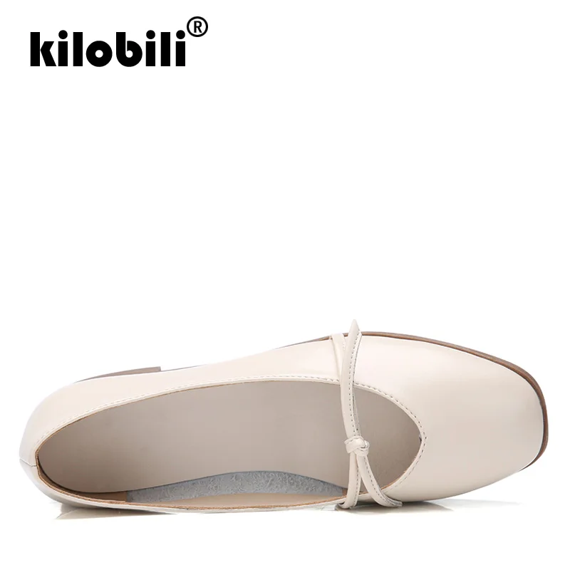 Kilobili/2019 г. весенние женские туфли-оксфорды балетки на плоской подошве женская
