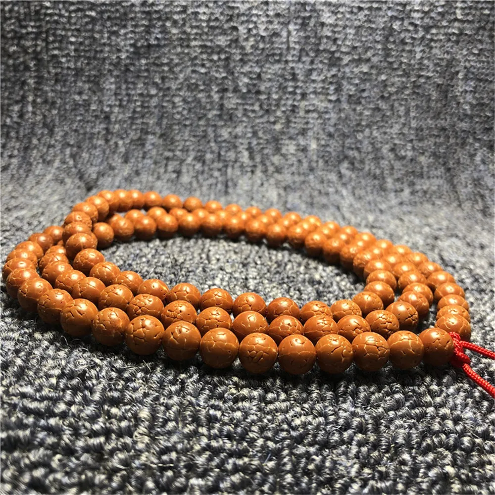 Оптом 10 мм натуральный Дракон весы Rudraksha 5 лепестков беззубый Бисер для мужчин и