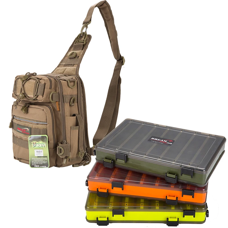

Waterproof Fishing Bag Large Capacity Multifunctional Lure Fishing Tackle Pack Outdoor Shoulder Bags A209