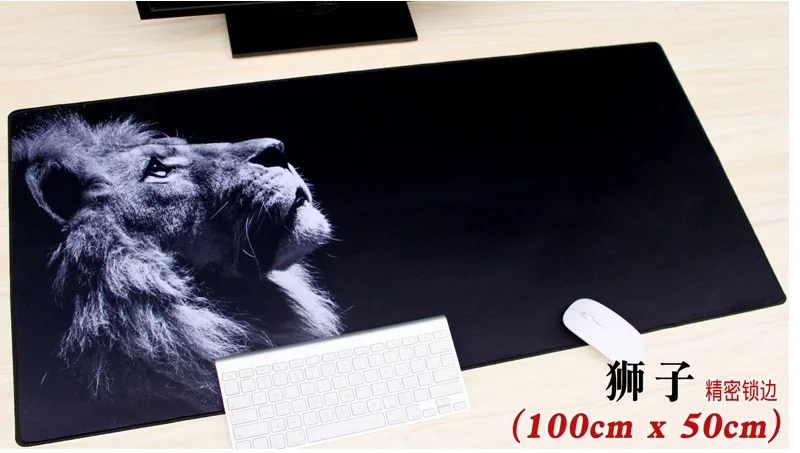 Большой игровой коврик для мыши WESAPPA 100x50/90x40 см XXL с фиксируемыми краями