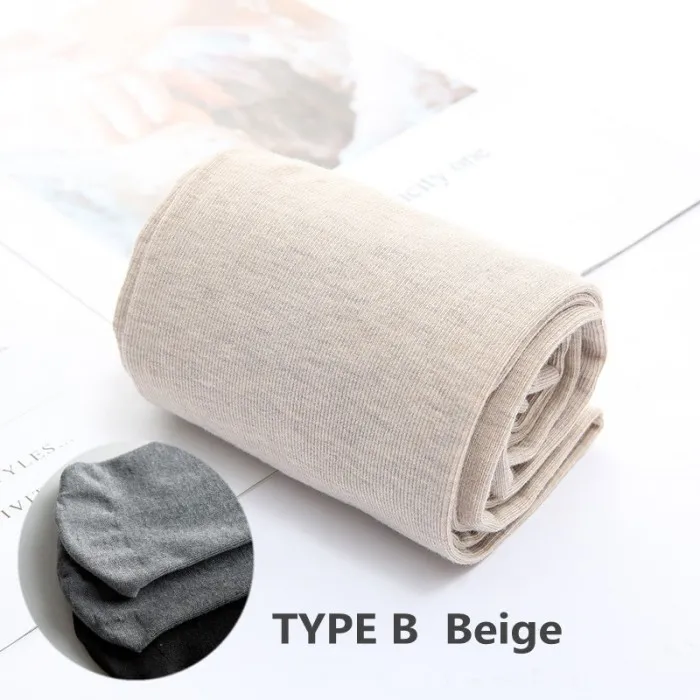 TYPE B Beige 2 пары женских колготок с вертикальными полосками, компрессионные колготки из чесаного хлопка для увеличения ягодиц, для похудения, средней толщины - Цвет: TYPE B Beige
