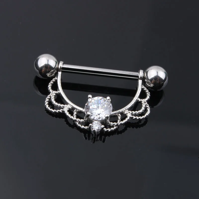 style3 316L хирургическая сталь Циркон опал сексуальное кольцо для сосков ювелирные изделия для тела соска штанга смешанные цвета пирсинг ювелирные изделия Бар для женщин - Окраска металла: style3