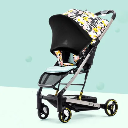 Multicolor Роскошная детская коляска 2 в 1, легкая детская коляска yoya Plus,, складная коляска на колесиках - Цвет: Multicolor