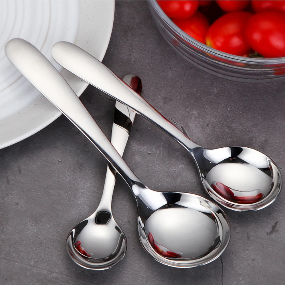 Столовая ложка LIESBO из нержавеющей стали большая столовая для круглого супа риса