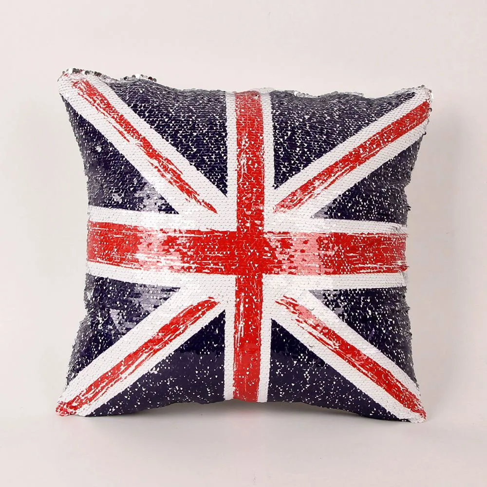 Блестки Единорог наволочка 40*40 декоративные подушки русалки для дивана меняющая