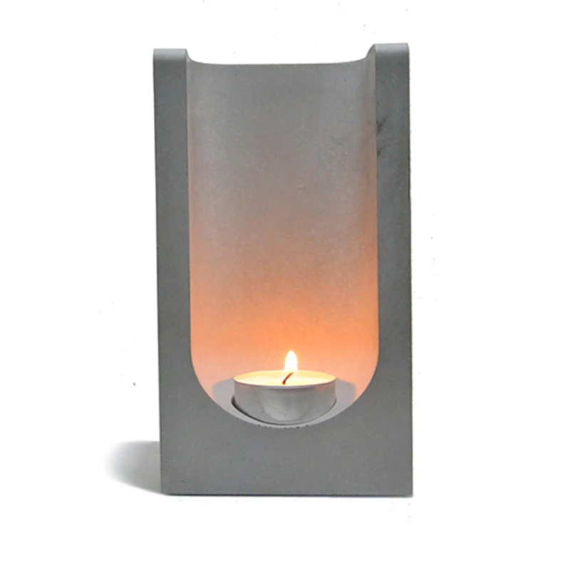 

Boowan Nicole Silicone Candlestick Holder Mold Concrete Cement Tealight Candle Holder Making Mould Home Decoration Tool