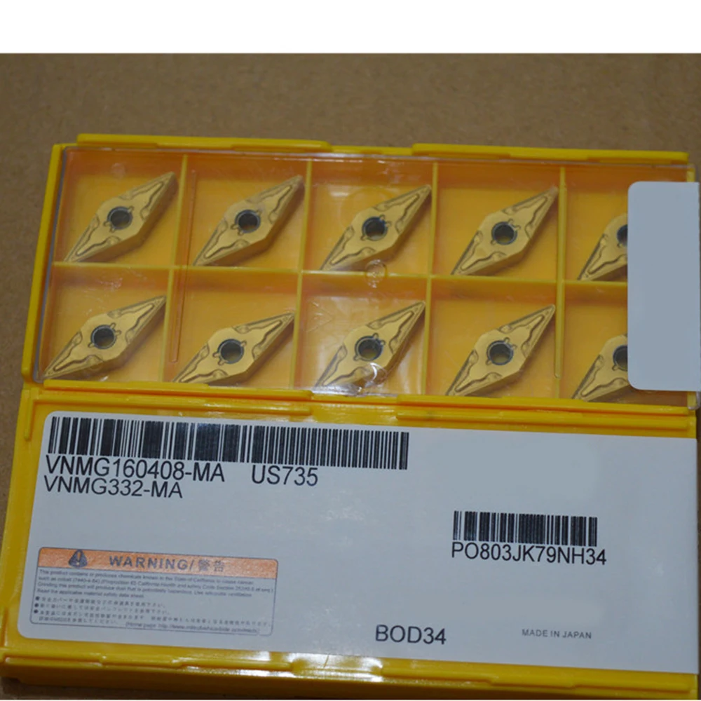 

NEW 10pcs VNMG160408-MA US735 VNMG332-MA CNC blade Carbide