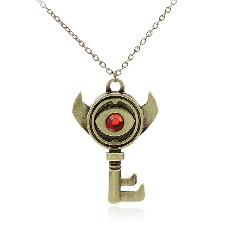 Ancient bronze Модное высококачественное ожерелье Zelda, Аниме Легенда о Зельде, сглаза, голубой кулон в виде красного сердца, украшение, подарок - Окраска металла: Ancient bronze