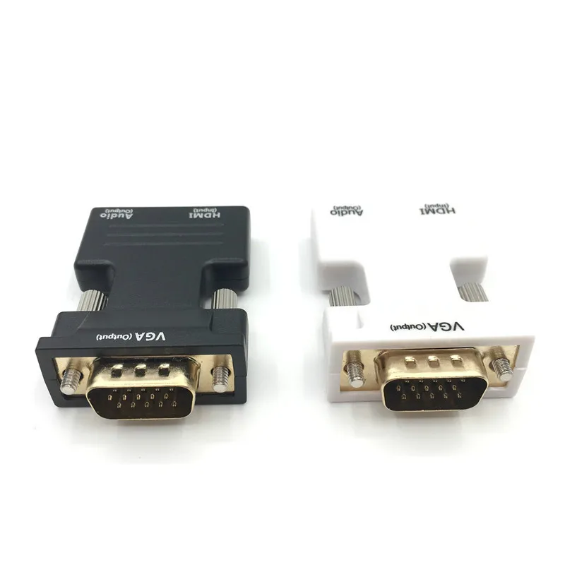 1080P HDMI к VGA адаптер цифровой аналоговые аудио и видео конвертер кабель для ПК