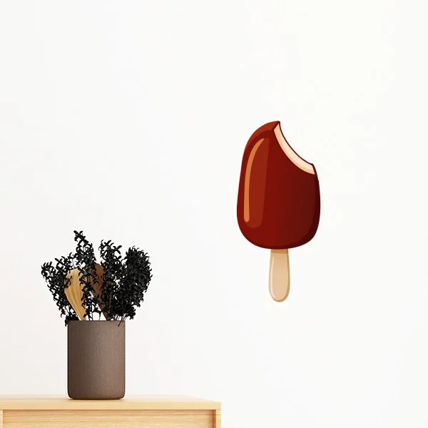 Icecream конус шоколадный ванильный десерт Сладкая Съемная Наклейка на стену