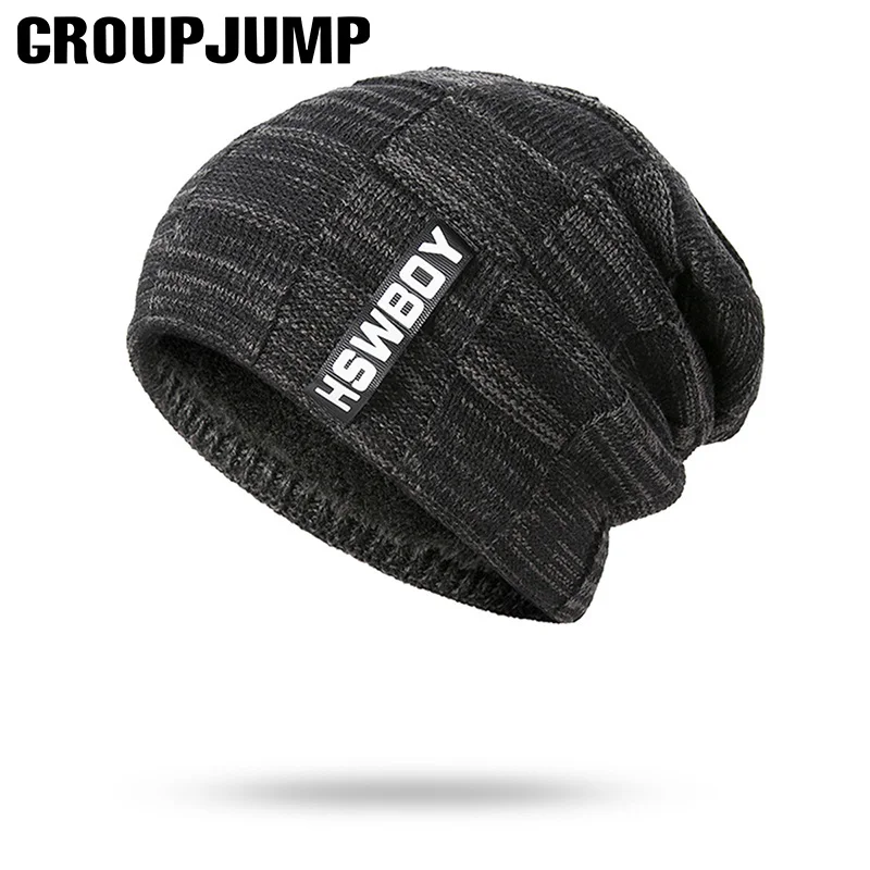 GROUP JUMP модные вязаные шапочки бини для женщин и мужчин зимняя шапка трикотажная шапка шапки-унисекс шапка в стиле хип-хоп вязаная шапка теплая шапка для девочек