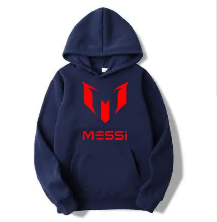 Новинка 2019 г. толстовки с капюшоном Lionel Messi мужские Смешные длинным рукавом и