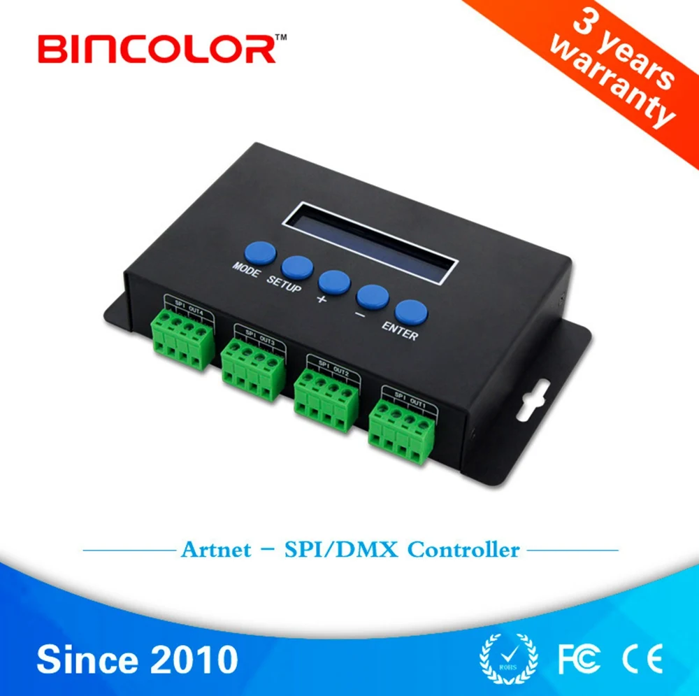 BC-204Artnet для контроллера освесветильник пикселей SPI/DMX Вход протокола Eternet Выход 680 *