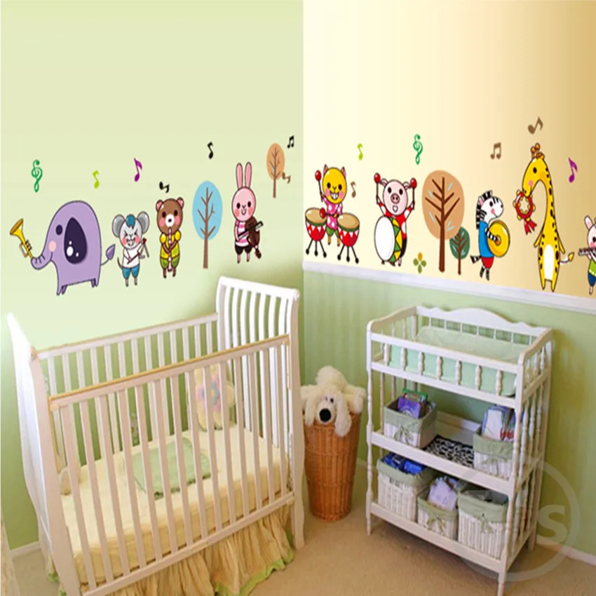 музыка детская мебель стены стикеры для детей номеров наклейки на стену фотообои