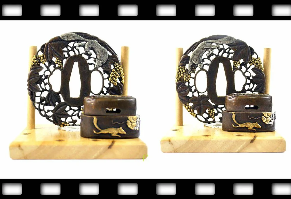 TFK054 самурайский катана белка виноград TSUBA фучи кашира фитинги для DIY|fitting| |