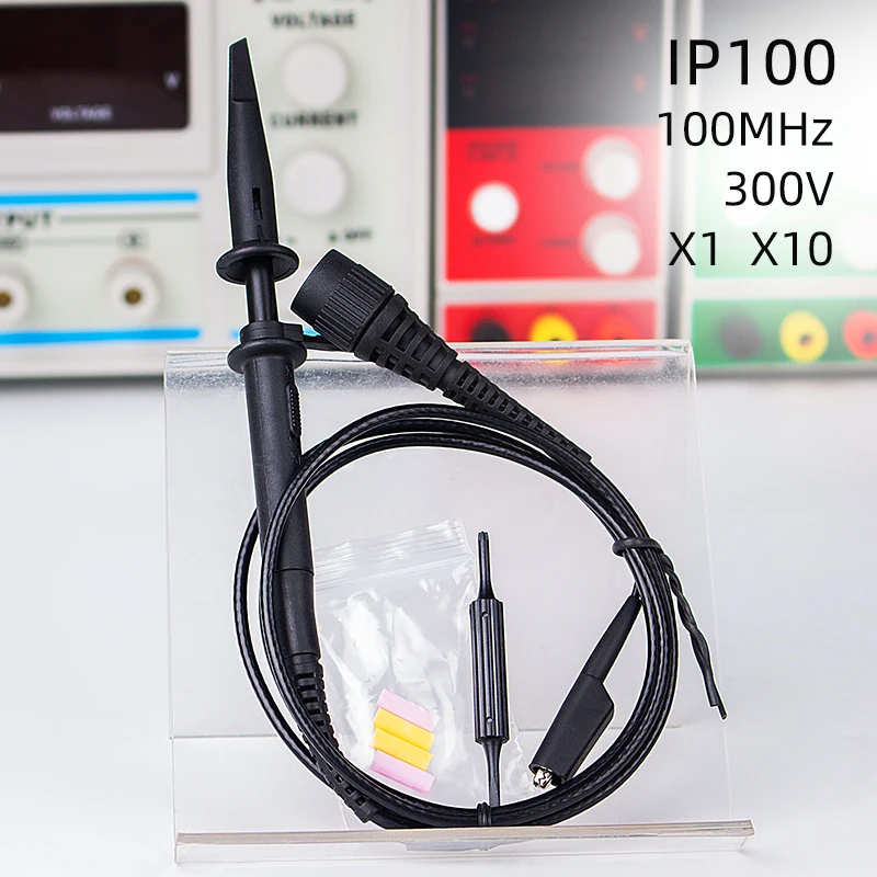 IP100 100MHz 300V Wanptek осциллограф зонд X1X10 200 МГц 600 в осциллограф крокодил тестовый осциллограф Аксессуары Высокоточный PK8200 - Цвет: IP100 100MHz 300V