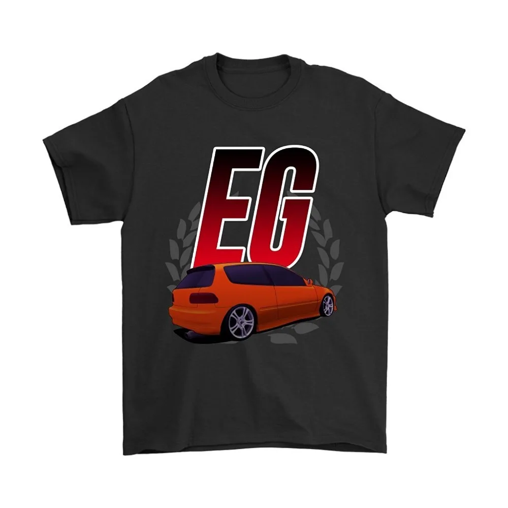 Летние крутые Забавные футболки с японским классическим автомобилем Civic EG JDM