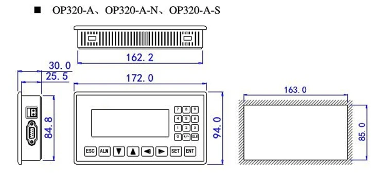 OP320-A OP320-A-S MD204L текстовый дисплей Поддержка xinjie V6.5 поддержка 232 485 422 порты связей