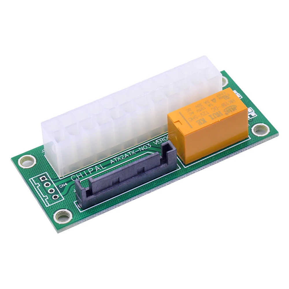 CHIPAL двойной PSU адаптер ATX 15Pin SATA к 24Pin синхронизации синхронный Starter карты Molex