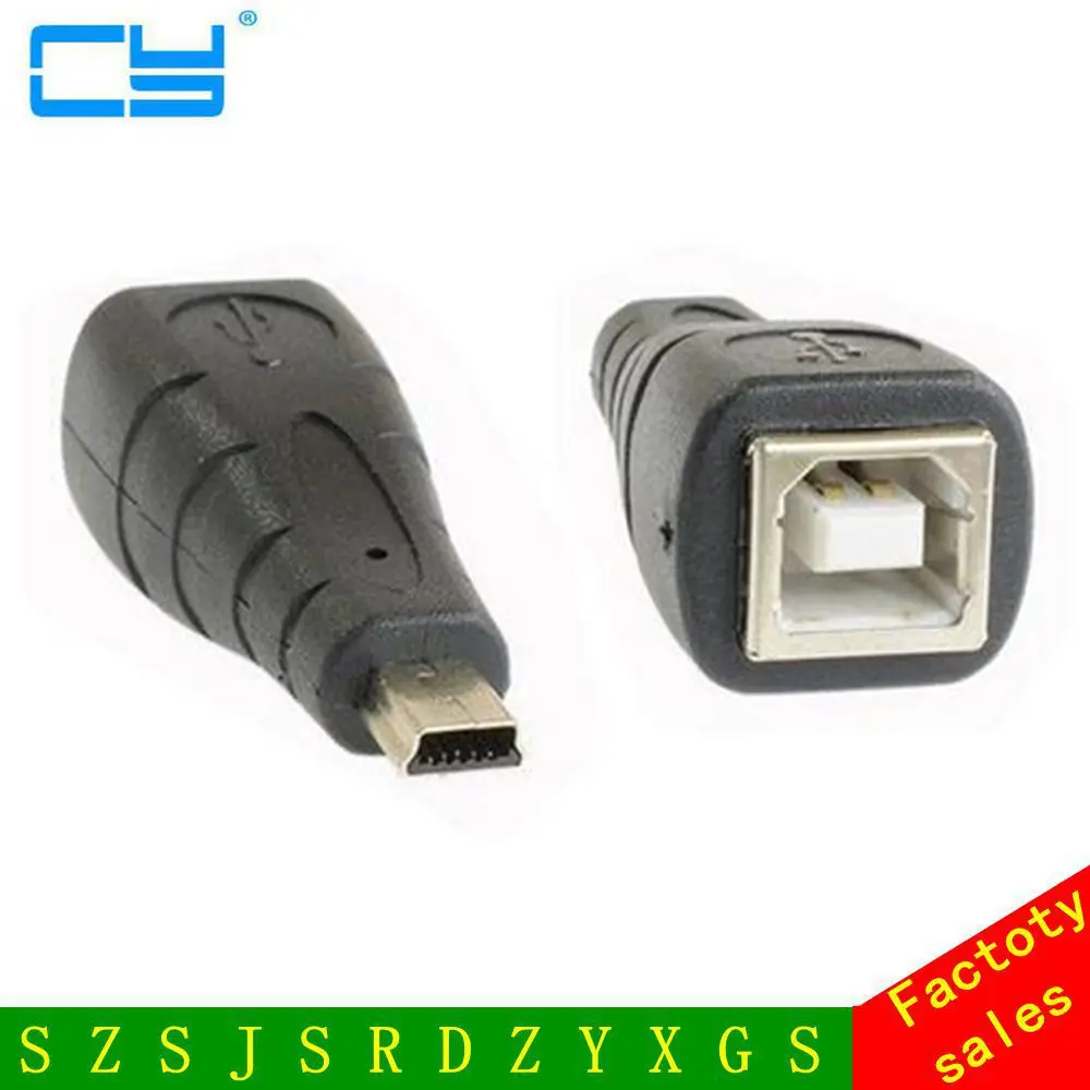 Мини USB принтер Передачи Интерфейс B 5Pin мини женский революционный сканер боковой