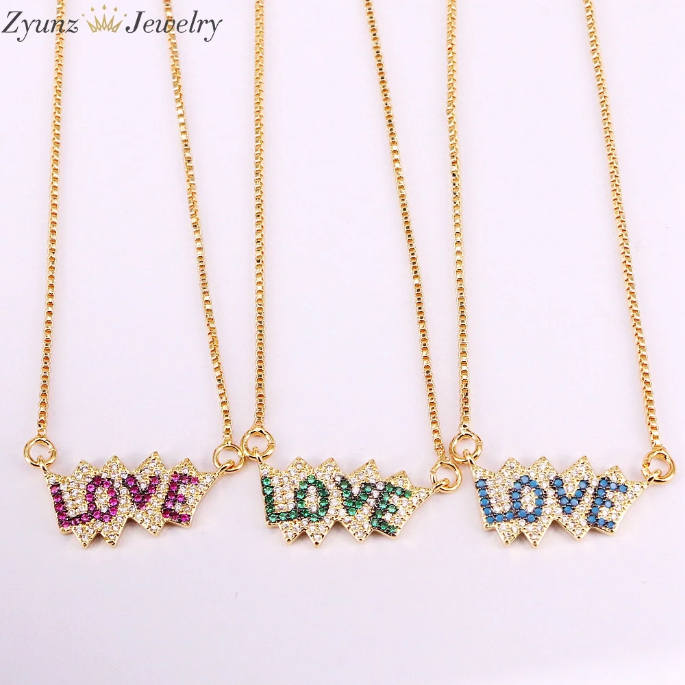 5 шт. подвеска золотого цвета с фианитами | Украшения и аксессуары