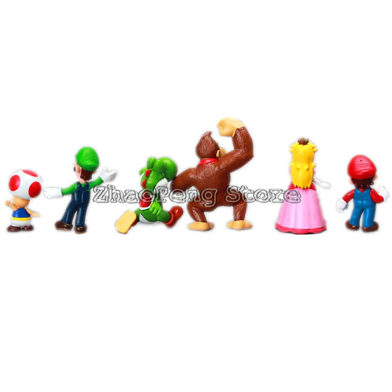 18 шт./лот Super Mario Bros Luigi PVC Фигурки игры Марио коллекционные куклы детские игрушки