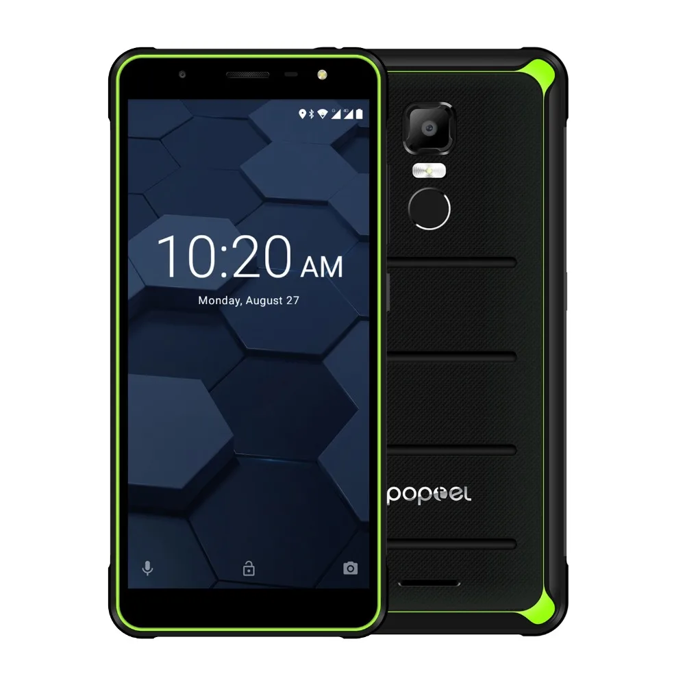 POPTEL P10 5,5 дюймов 4 Гб 64 Гб 13 МП+ 8 Мп камера 4G LTE водонепроницаемый смартфон Восьмиядерный MT6763 отпечаток пальца Android 8,1 NFC мобильный телефон