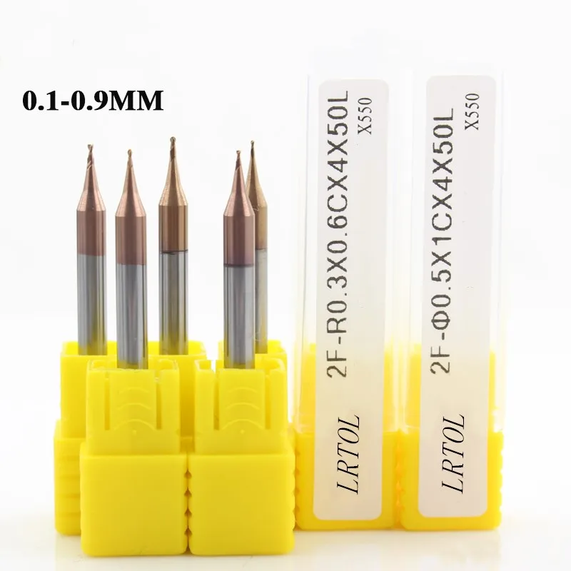 5 шт. HRC55 фрезы из карбида вольфрама 45 мм * 4D 50L radius milling cutters milling cutterball nose