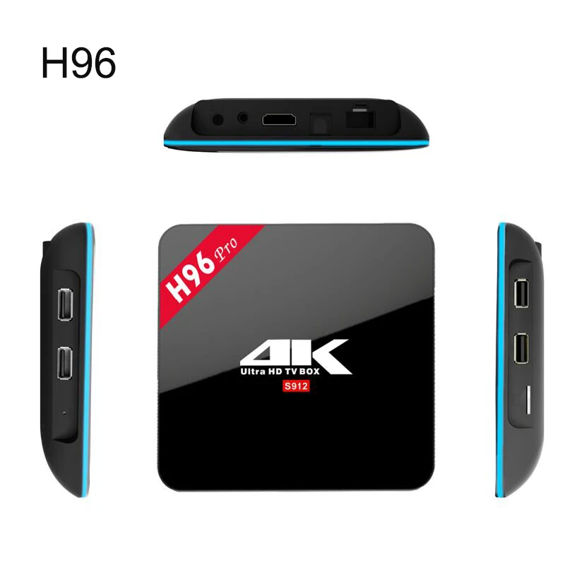H96 Pro Android tv Box 3GB 16GB Amlogic S912 Восьмиядерный Android 7,1 2,4G/5 GHz Wifi HD2.0 4K HDR 1000M LAN BT4.0 Box tv