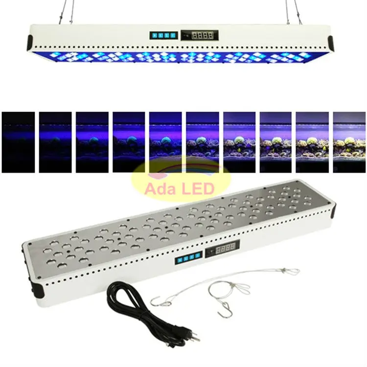 Sunrise Sunset Новый с регулируемой яркостью для аквариума 216 Вт 72x3 светодиодный свет