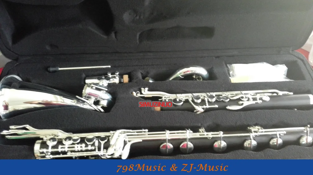 Ebony Wood Clarinet With Silver Plated