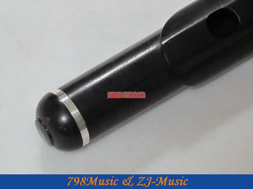 Деревянный головной убор с флейтой ручной работы из черного дерева в виде короны