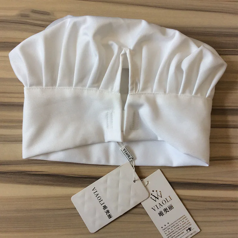 

2019 Fold Cap new High Quality Wholesale Solid Sushi Chef Waiter Hats Adult Restaurant Hotel Bakery Canteen Chef Cooker Workwear