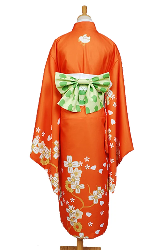 Супер данганронпа 2 хийоко кимоно Сайондзи костюм полный комплект платье Чонсам