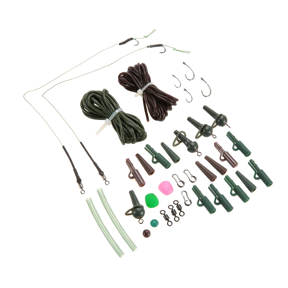 155 шт. рыболовные снасти термоусадочные трубки Pesca карп грузики безопасные зажимы