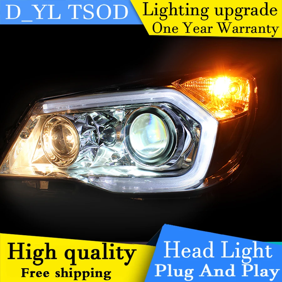 DY_L стайлинга автомобилей головной лампы чехол для Toyota RAV4 2013-2016 светодиодный