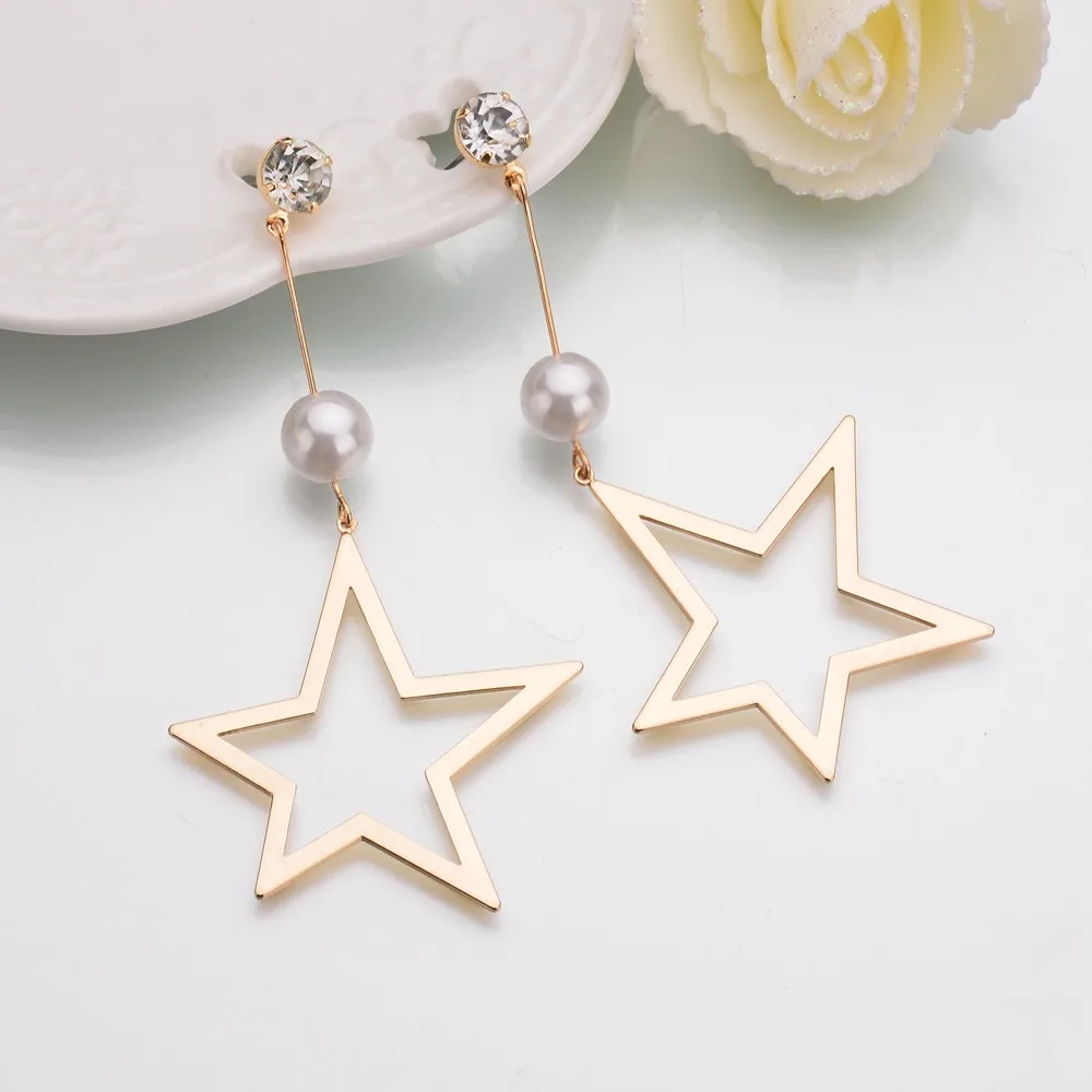 Myelo новые Модные украшения корейский В виде ракушки жемчуг звезда Длинные