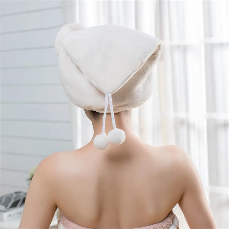 Panda/Big Ear Cute Girl Hair Dry Hat Towel Shower Cap Strong Absorbing Drying Superfine Fiber Ultra-Soft | Дом и сад
